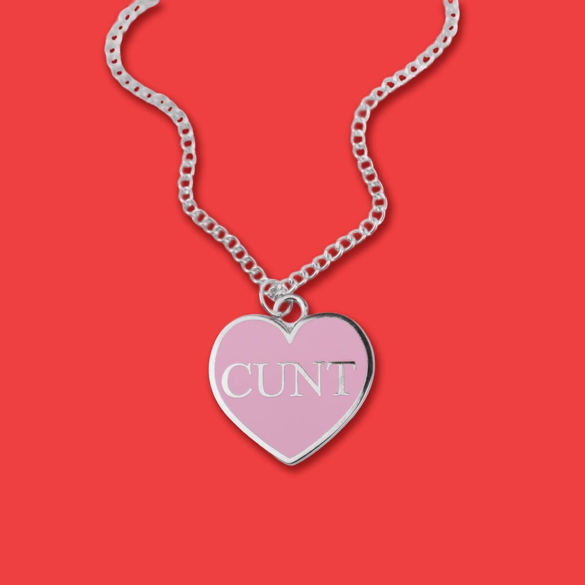 Cunt Pink Heart Necklace • Extreme Largeness Wholesale
