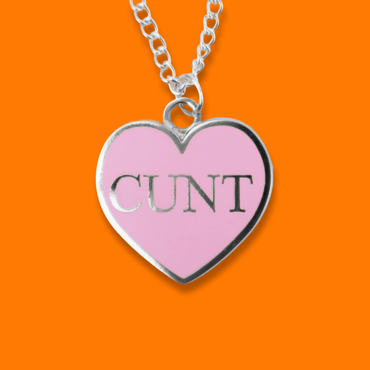 Cunt Pink Heart Necklace • Extreme Largeness Wholesale