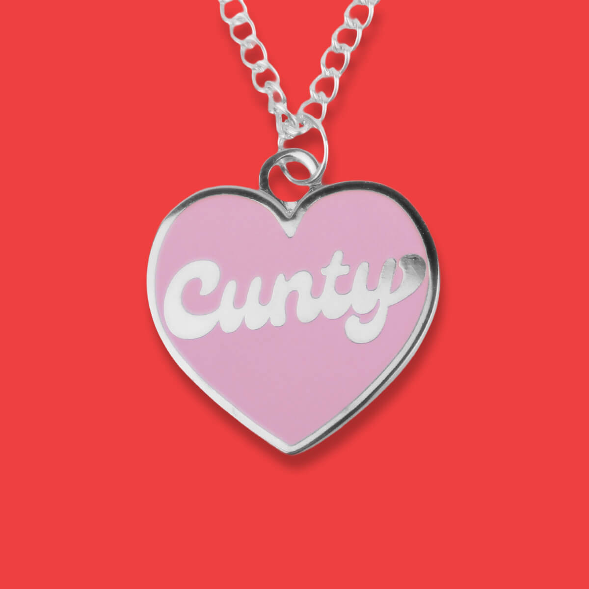 Cunty Pink Heart Necklace • Extreme Largeness Wholesale