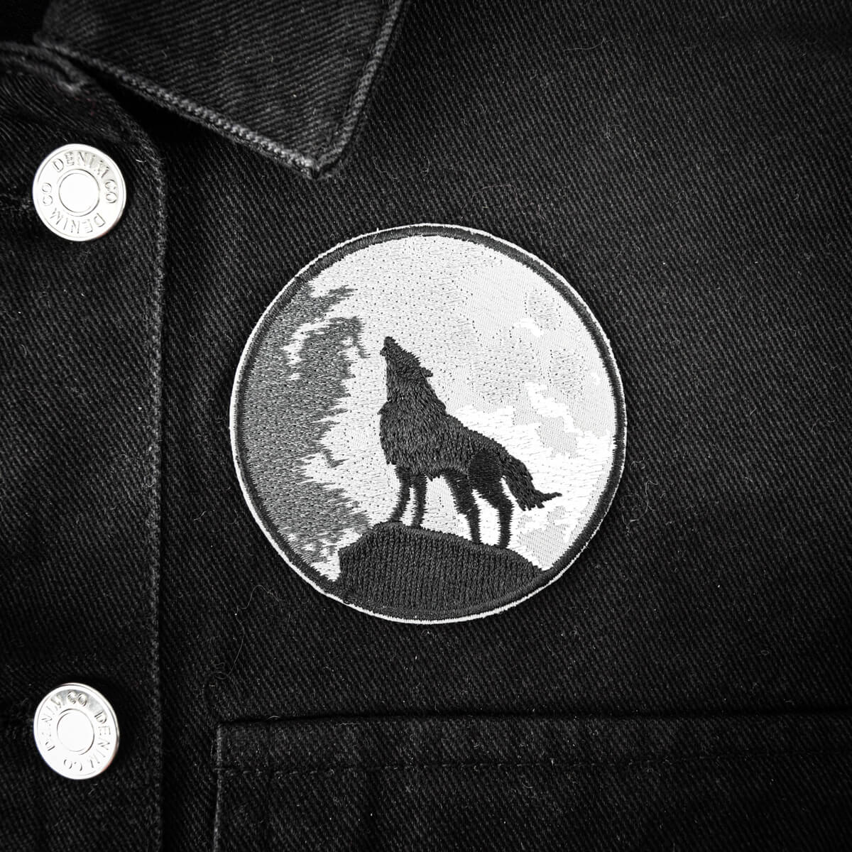 WOLF AND MOON PATCH - PACK OF 6
