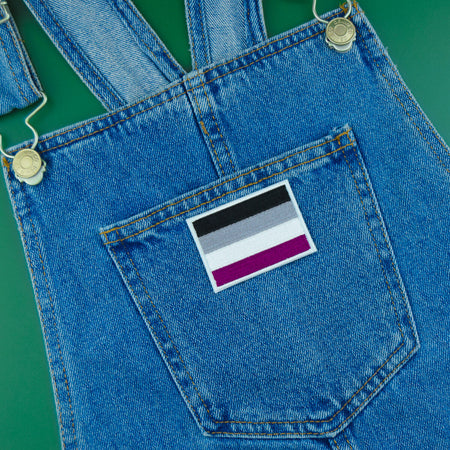 ASEXUAL FLAG PATCH - PACK OF 12