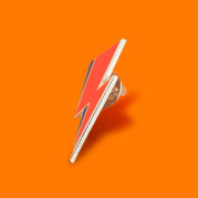 BOWIE LIGHTNING BOLT PIN - PACK OF 5 - Extreme Largeness Wholesale