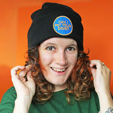 CAN I PET YOUR DOG? PATCH BLACK BEANIE - PACK OF 3