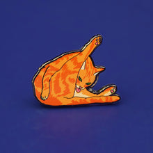 Cat Licking Butt Enamel Pin | Extreme Largeness Wholesale