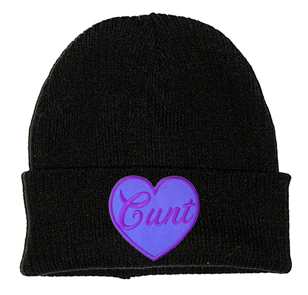 CUNT HEART PATCH BEANIE - PACK OF 3