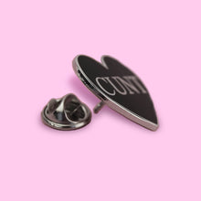 Cunt Black Heart Enamel Pin | Extreme Largeness Wholesale