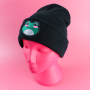 Cute Frog Patch Beanie | Extreme Largeness Wholesale