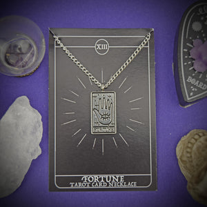 FORTUNE TAROT CARD NECKLACE — OCCULT - PACK OF 5