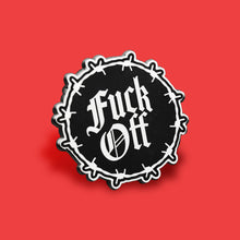 Fuck Off Gothic Enamel Pin | Extreme Largeness Wholesale