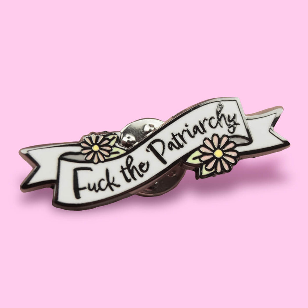 Fuck The Patriarchy Enamel Pin | Extreme Largeness Wholesale