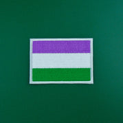 GENDERQUEER FLAG PATCH - PACK OF 12