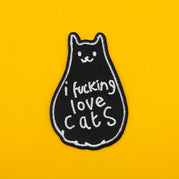 I FUCKING LOVE CATS PATCH - PACK OF 6