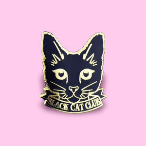BLACK CAT CLUB PIN - PACK OF 5 - Extreme Largeness Wholesale