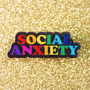 SOCIAL ANXIETY PIN - PACK OF 5 - Extreme Largeness Wholesale
