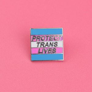PROTECT TRANS LIVES PIN - PACK OF 5