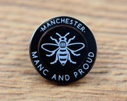 Manc & Proud Black Pin | Extreme Largeness Wholesale